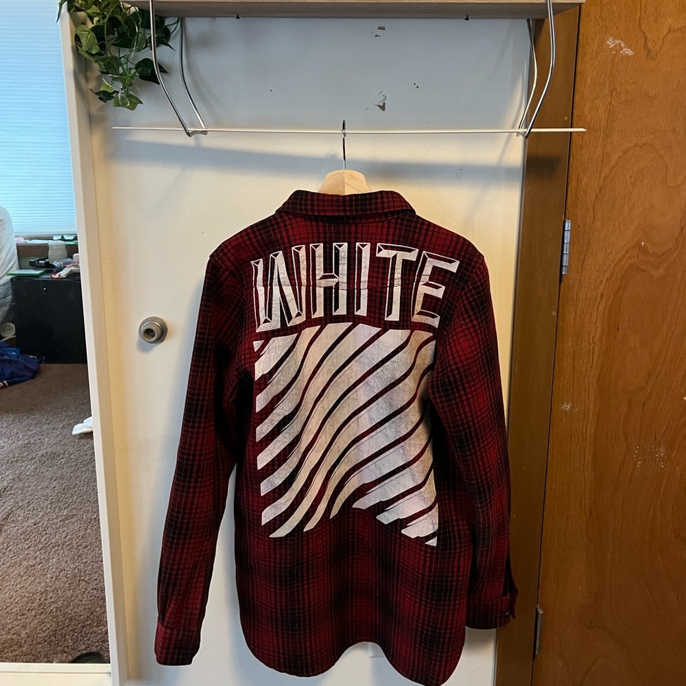 Off- white flannel